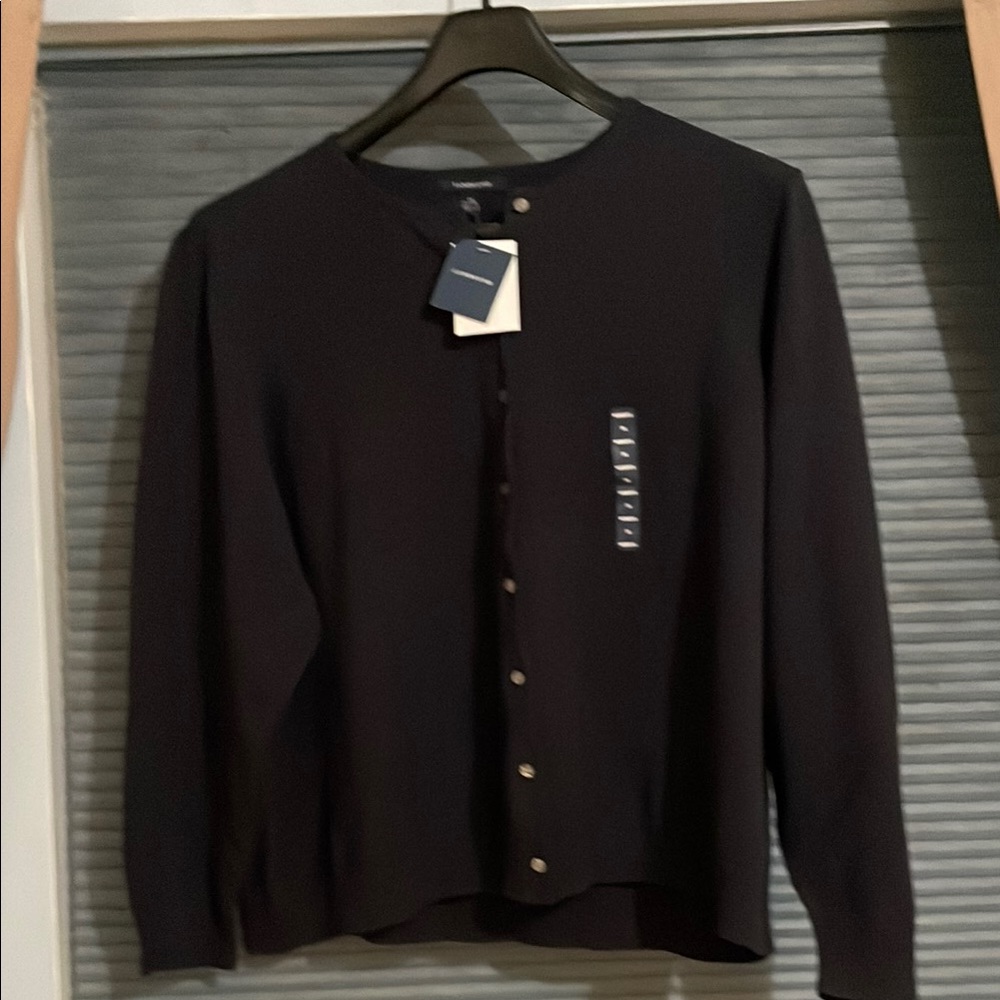 Lands’ End Women’s Cardigan Sweater - True Navy - 3X